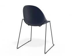 P 2 Pebble Chair Navyseat Sledblack