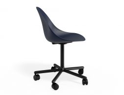 P 3 Pebble Chair Navyseat Swivelcastors