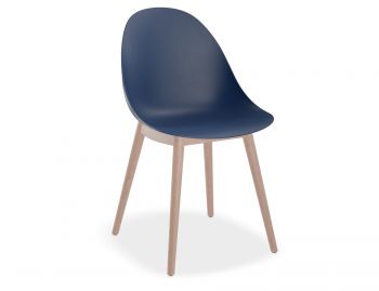 Pebble Chair Navy Blue Shell Seat by Bent Design image