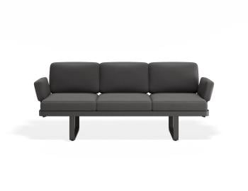 Delmar Config A - Outdoor Modular Sofa in Charcoal - Granite Grey Cushions by Bent Design image
