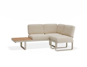 Delmar Config D - Outdoor Modular Sofa in Latte - Husk Cushions by Bent Design image