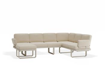 Delmar Config F - Outdoor Modular Sofa in Latte - Husk Cushions by Bent Design image
