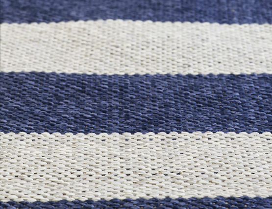 Double Sided Deep Blue Outdoor Rug