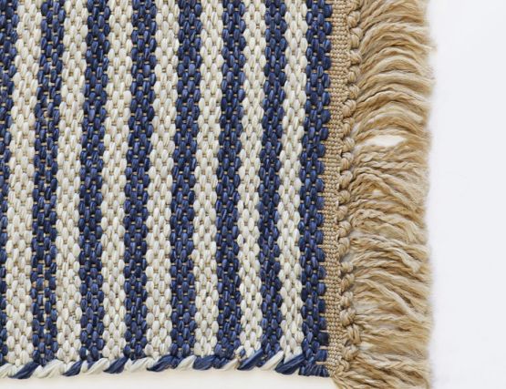 Fringe Deep Blue Rug Summit