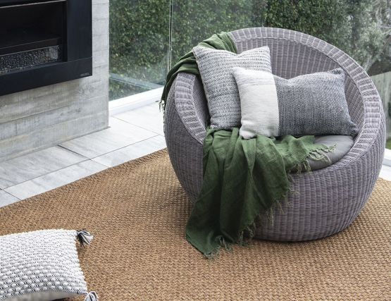 Teak Colour Outdoor Rug