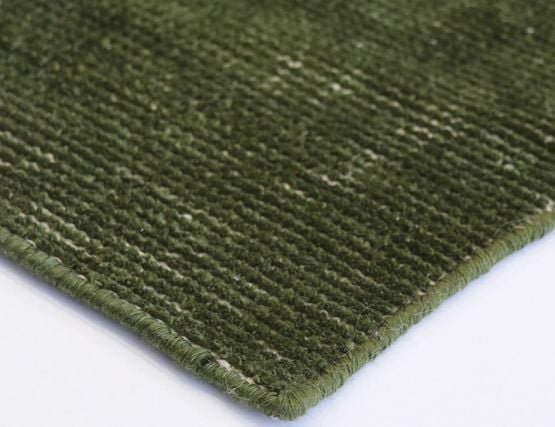Contemporary Left Green Indoor Outdoor Rug