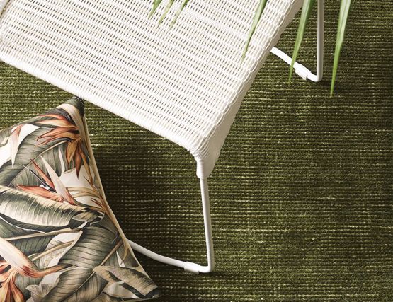 Leaf Green Outdoor Rug