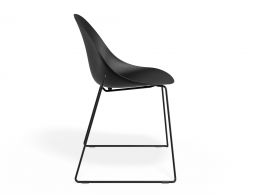 P 3 Pebble Chair Blackseat Sledblack