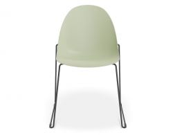 Pebble Rail Chair Green FRONT