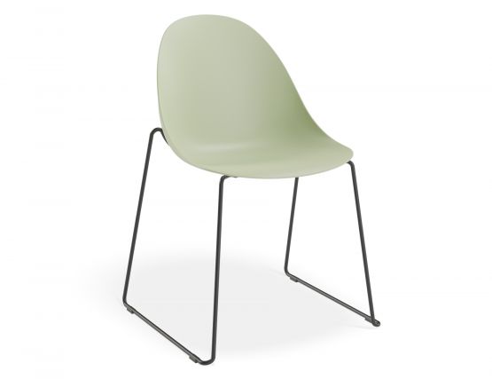 Pebble Rail Chair Green MAIN