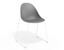 P 1 Pebble Chair Greyseatv2 Sledwhite