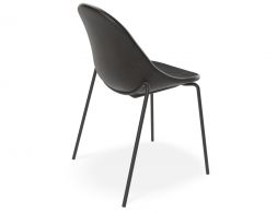 Pebble Black Leather 4 Pole Chair 2