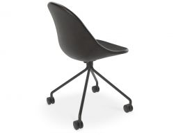 Senchuan Black Leather Office Chair 2