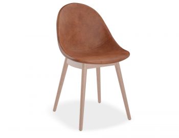 Pebble Chair Vintage Tan Upholstered Seat by Bent Design image