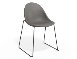 P 1 Pebble Chair Greypuseat Sledblack