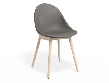 Pebble Chair Vintage Grey Upholstered Seat by Bent Design image