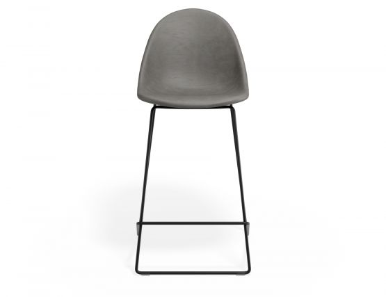 P 4 Pebble Kitchenstool Greypuseat Blackframe