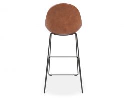 Pebble Bar Stool Brown Leather 5