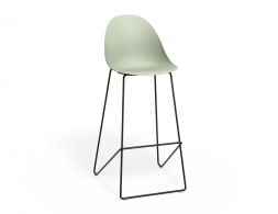 P 1 Pebble Barstool Greenseat Blackframe