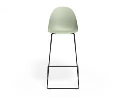 P 4 Pebble Barstool Greenseat Blackframe