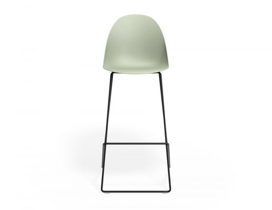 P 4 Pebble Barstool Greenseat Blackframe