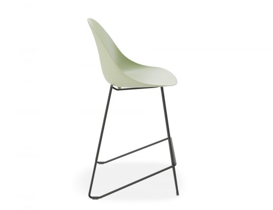 Pebble Kitchen Stool Green 2