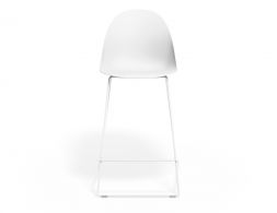 P 4 Pebble Kitchenstool Whiteseat Whiteframe