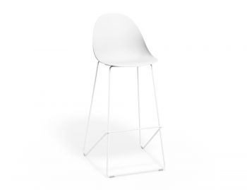Pebble Stool White Shell Seat by Bent Design  image
