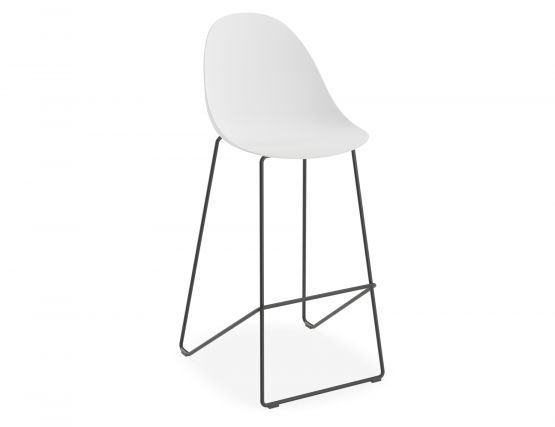 Pebble Bar Stool White 1