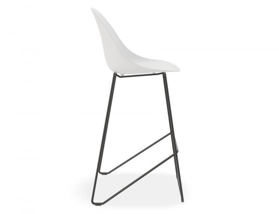 Pebble Bar Stool White 2