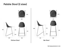 Pebble Stools Dimensions Page 2