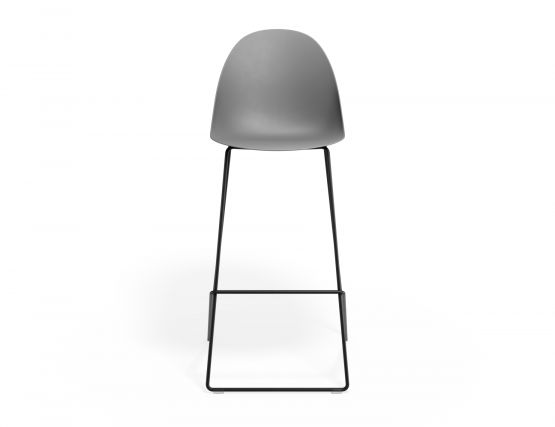 P 4 Pebble Barstool Greyseatv2 Blackframe