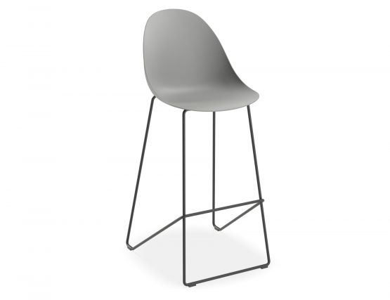 Pebble Bar Stool Grey 1