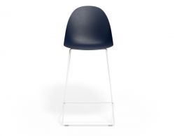 P 4 Pebble Kitchenstool Navyseat Whiteframe