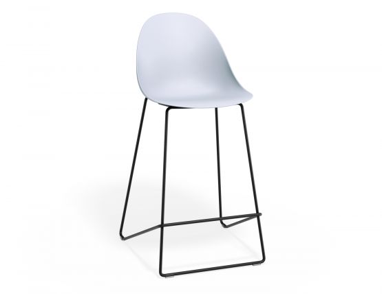 P 1 Pebble Kitchenstool Palebluev3seat Blackframe
