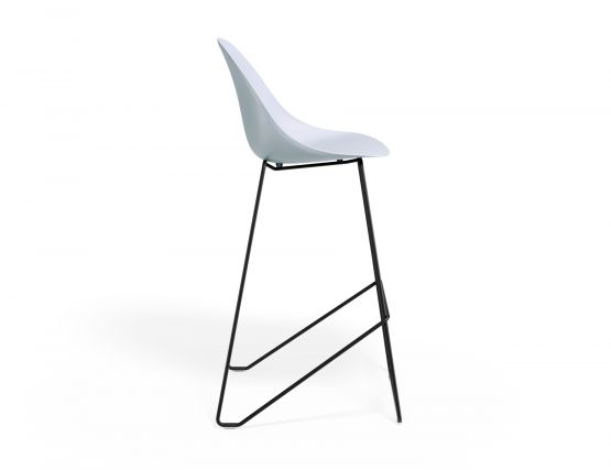 P 3 Pebble Barstool Palebluev3seat Blackframe