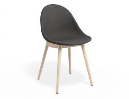 P 1 Pebble Chair Greyfabricseat Beechbase