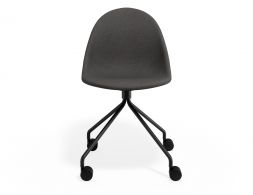 P 4 Pebble Chair Greyfabricseat Pyramidcastors