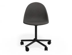 P 4 Pebble Chair Greyfabricseat Swivelcastors