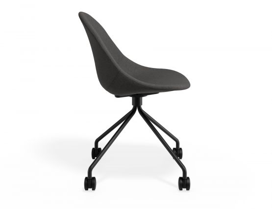 P 3 Pebble Chair Greyfabricseat Pyramidcastors