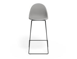 P 4 Pebble Barstool Cloudgreyfabricseat Blackframe