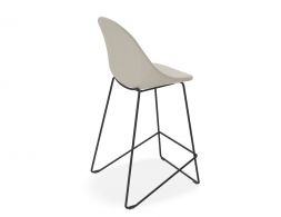 Pebble Kitchen Stool Light Grey Fabric 2 V2