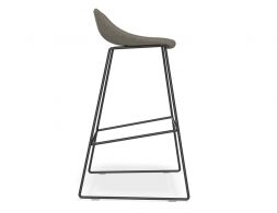 Pop Bar Stool Dark Grey Fabric 755 Side View 2