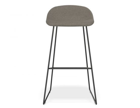 Pop Bar Stool Dark Grey Fabric 755 Front View 2