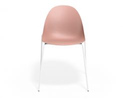 P 4 Pebble Chair Pinkseat 4postwhite