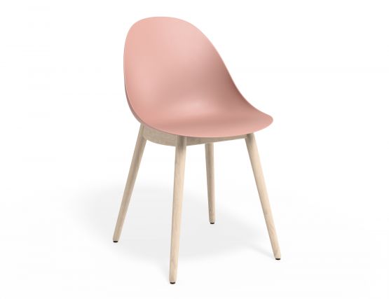 P 1 Pebble Chair Pinkseat Beechbase