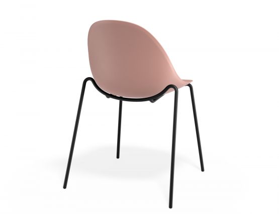 P 2 Pebble Chair Pinkseat 4postblack
