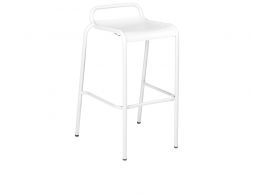 Luxembourg Stool Cotton White