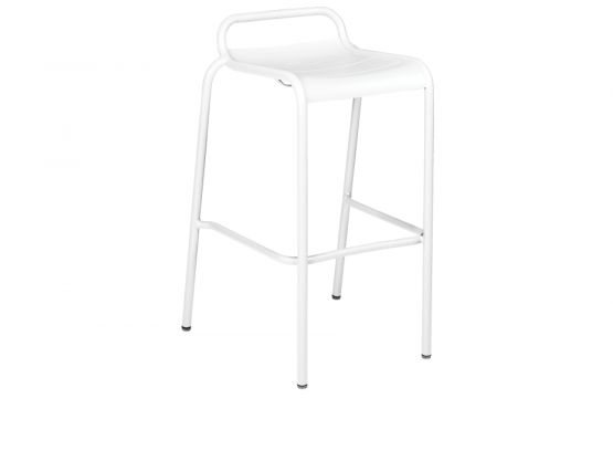 Luxembourg Stool Cotton White