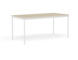 White Base Oak Table 160 80